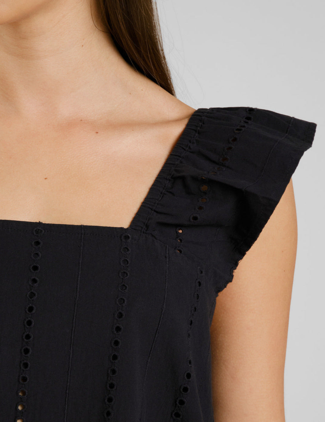 Dress Landsort Schiffli Black