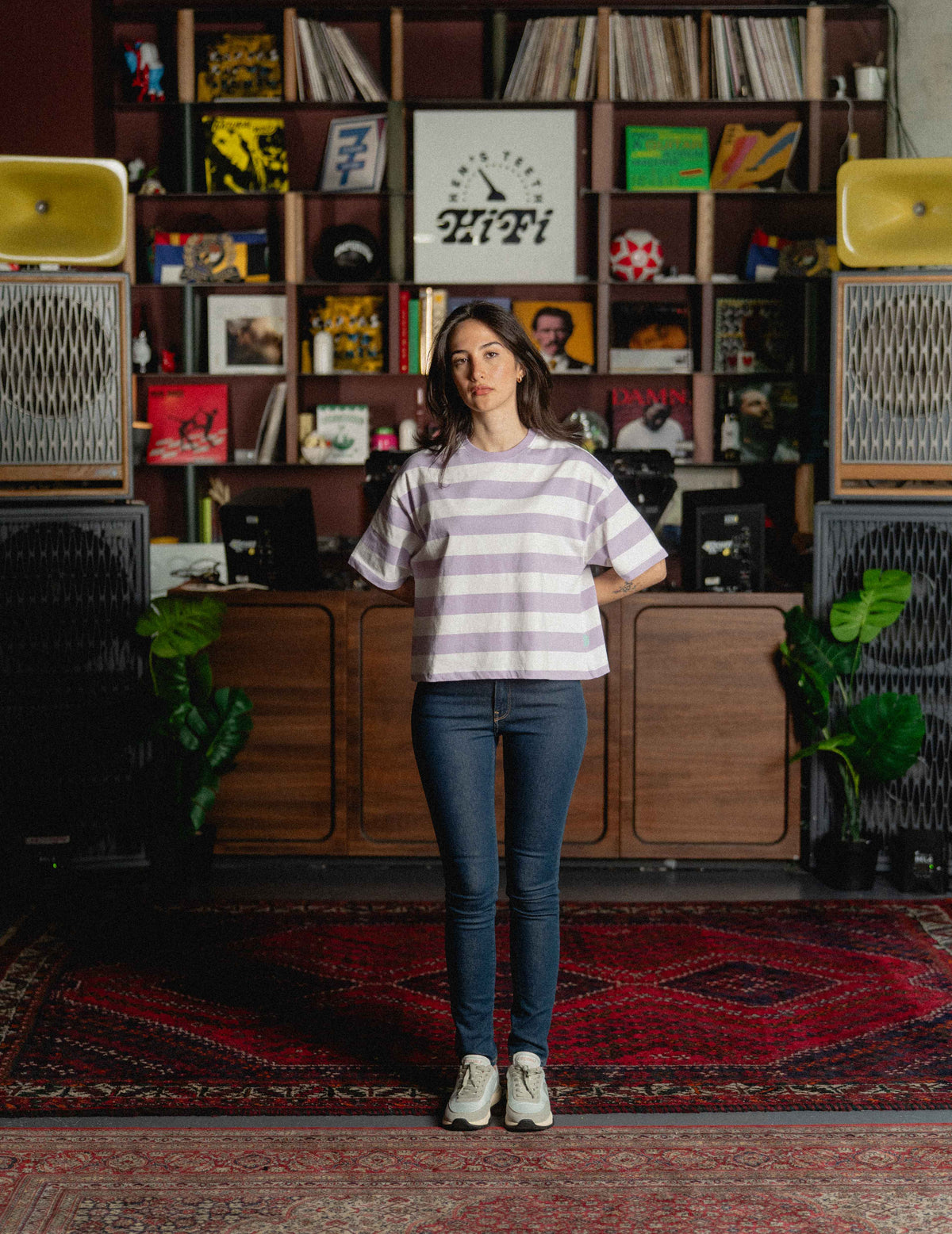 Oversized Tee -  Heavyweight Stripe