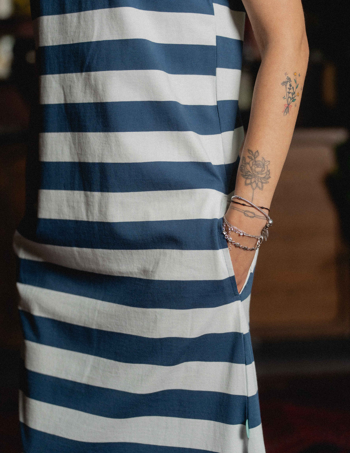Heavyweight Stripe Dress