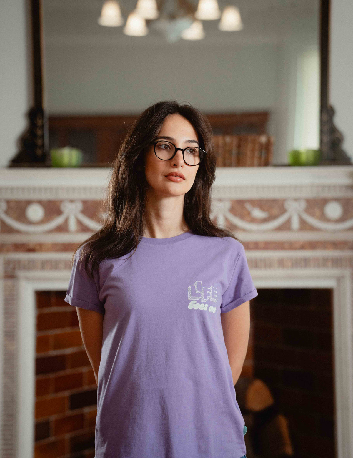 Rolled Sleeve Tee - Life Goes On (Gav Connell)