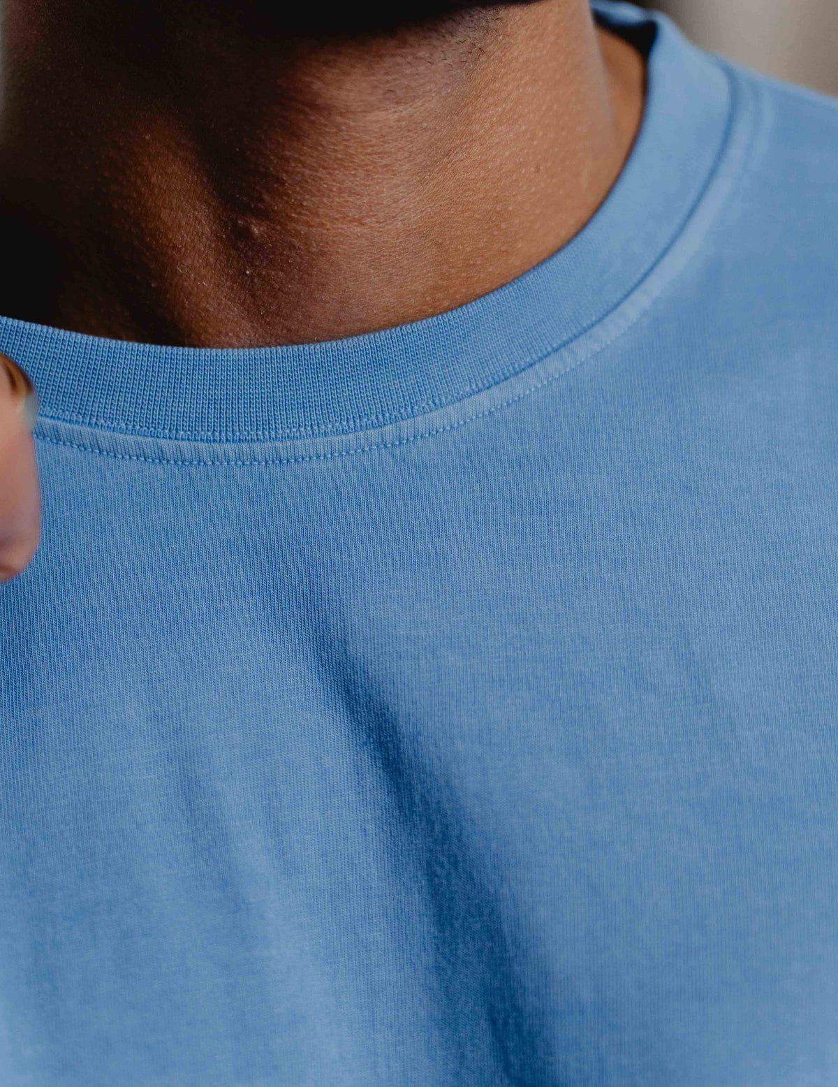 Fresh Vintage Heavyweight Washed Tee - Light Blue