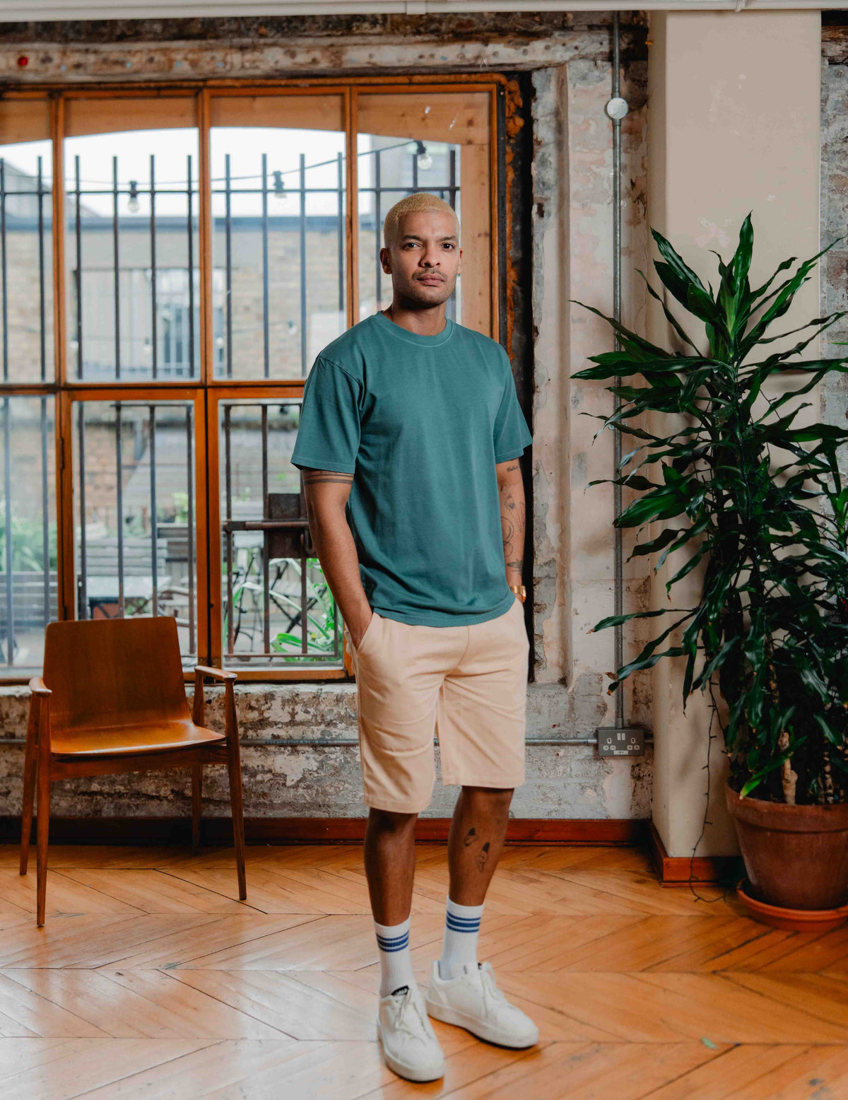 Fresh Vintage Heavyweight Washed Tee - Washed Green