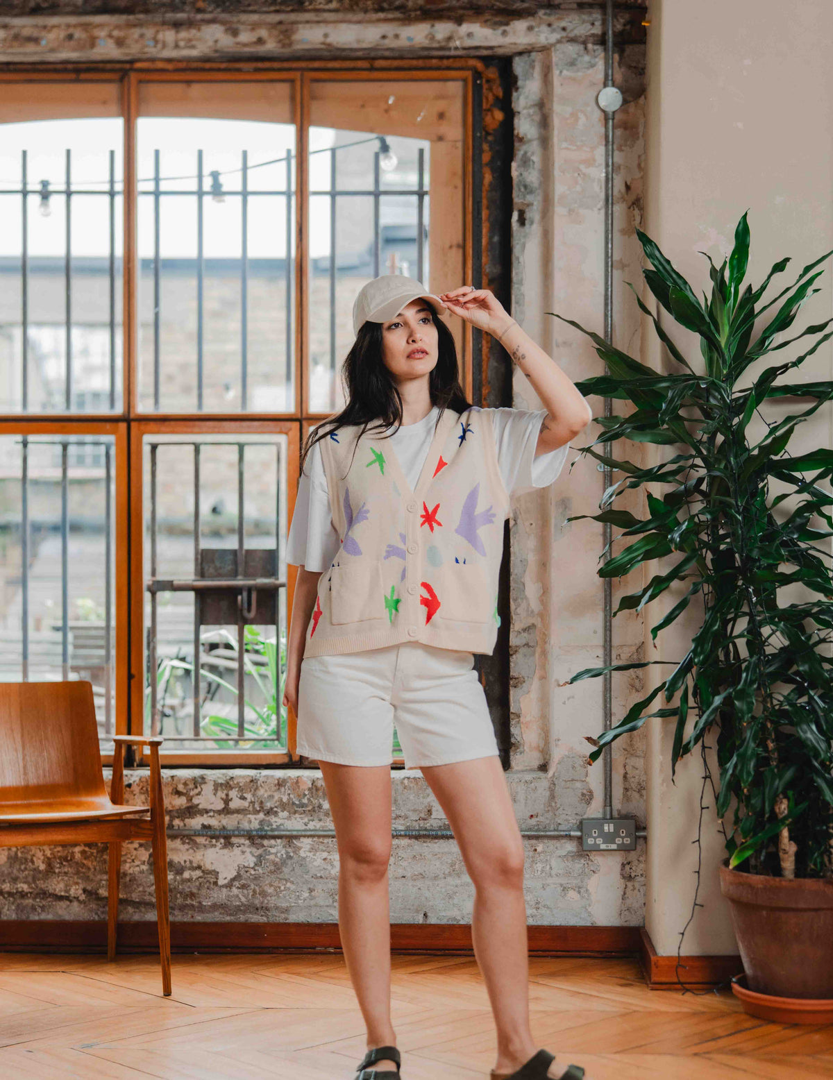 Fresh Summer Knit Vest - Bird