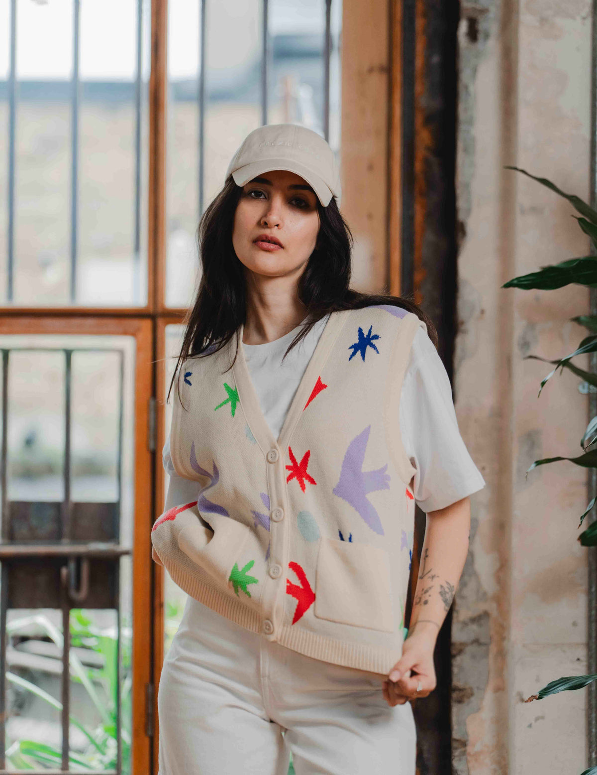 Fresh Summer Knit Vest - Bird