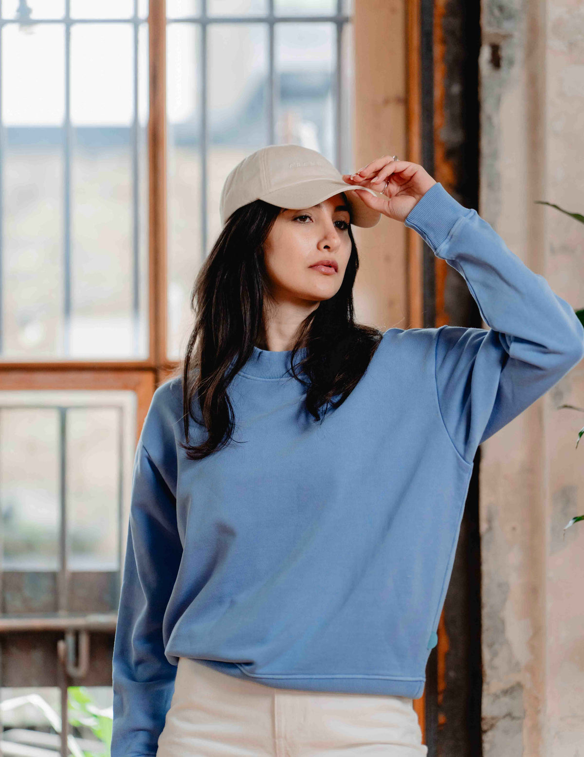 Womens Castle Crew - Washed Blue