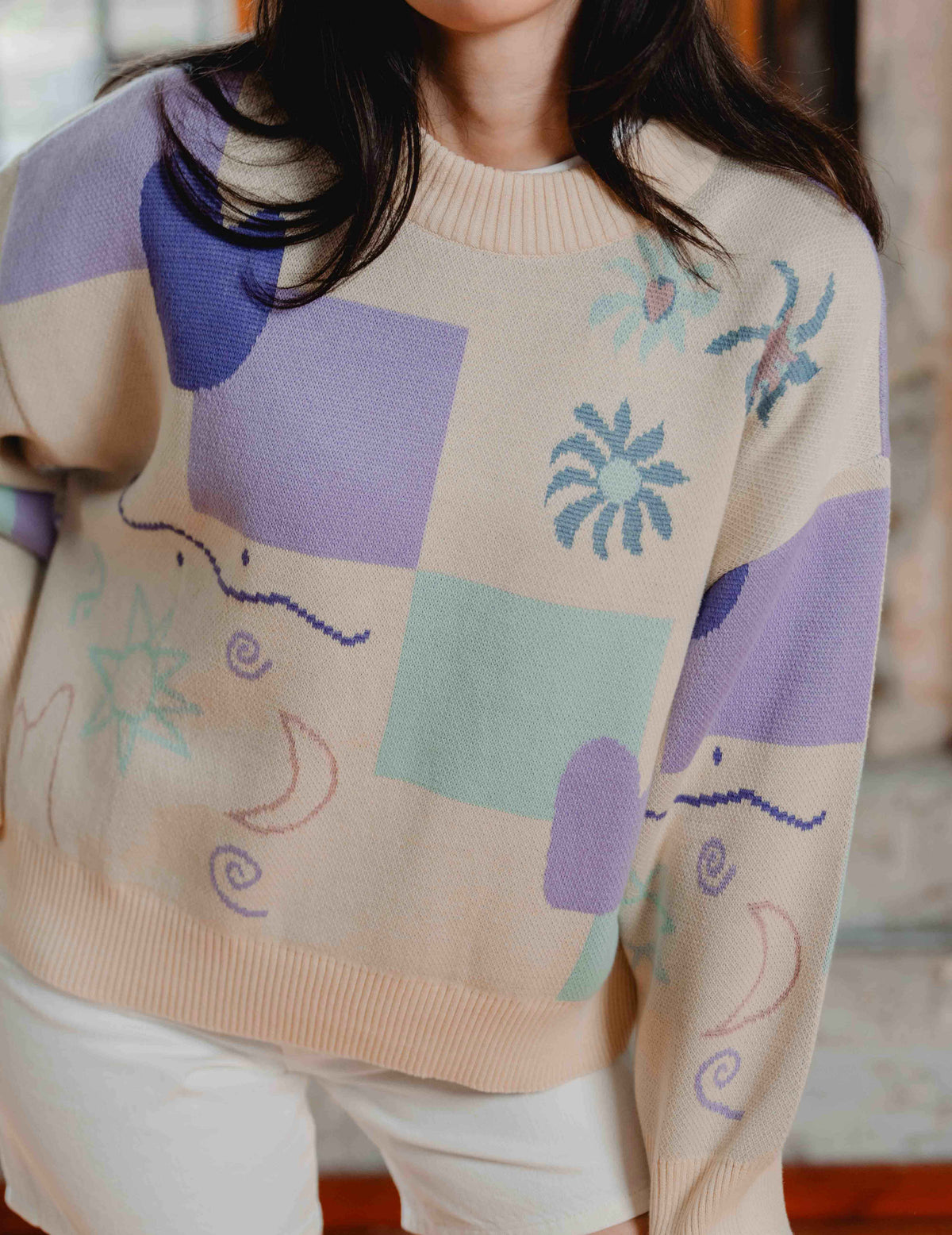 Fresh Summer Knit - Multi Print