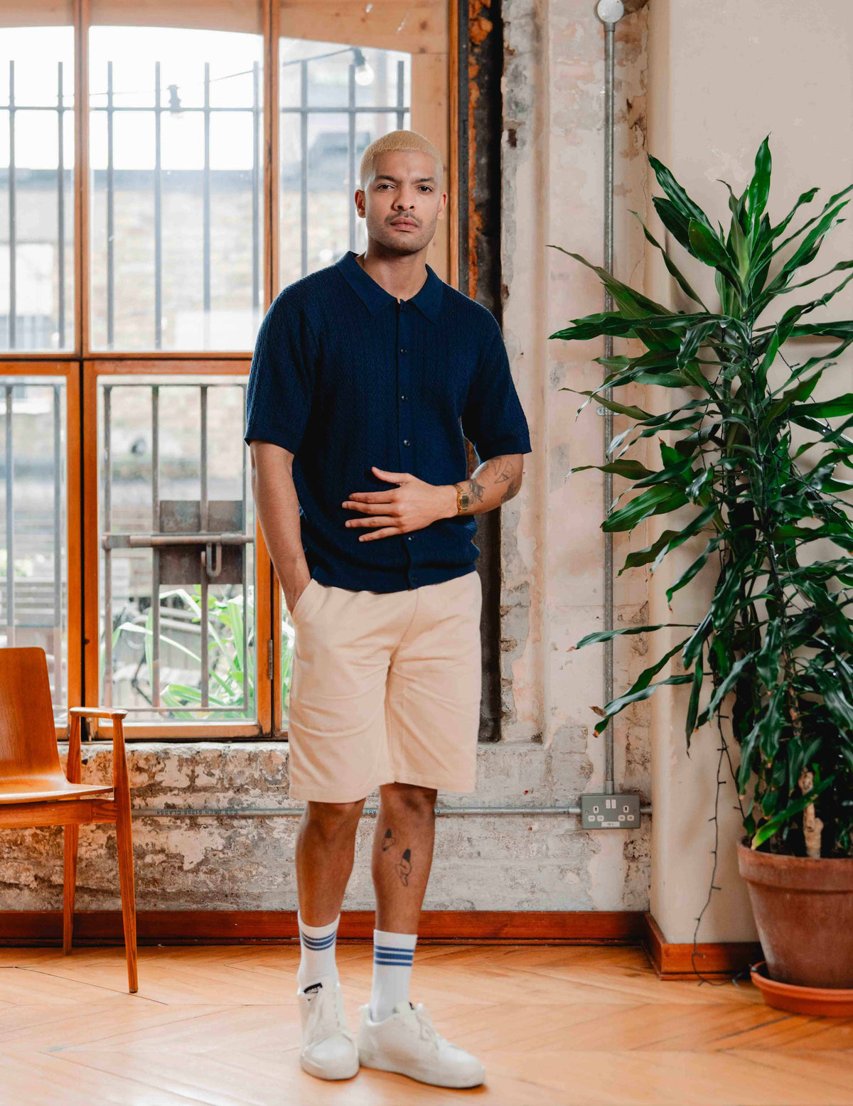 Fresh Knit Shirt - Navy