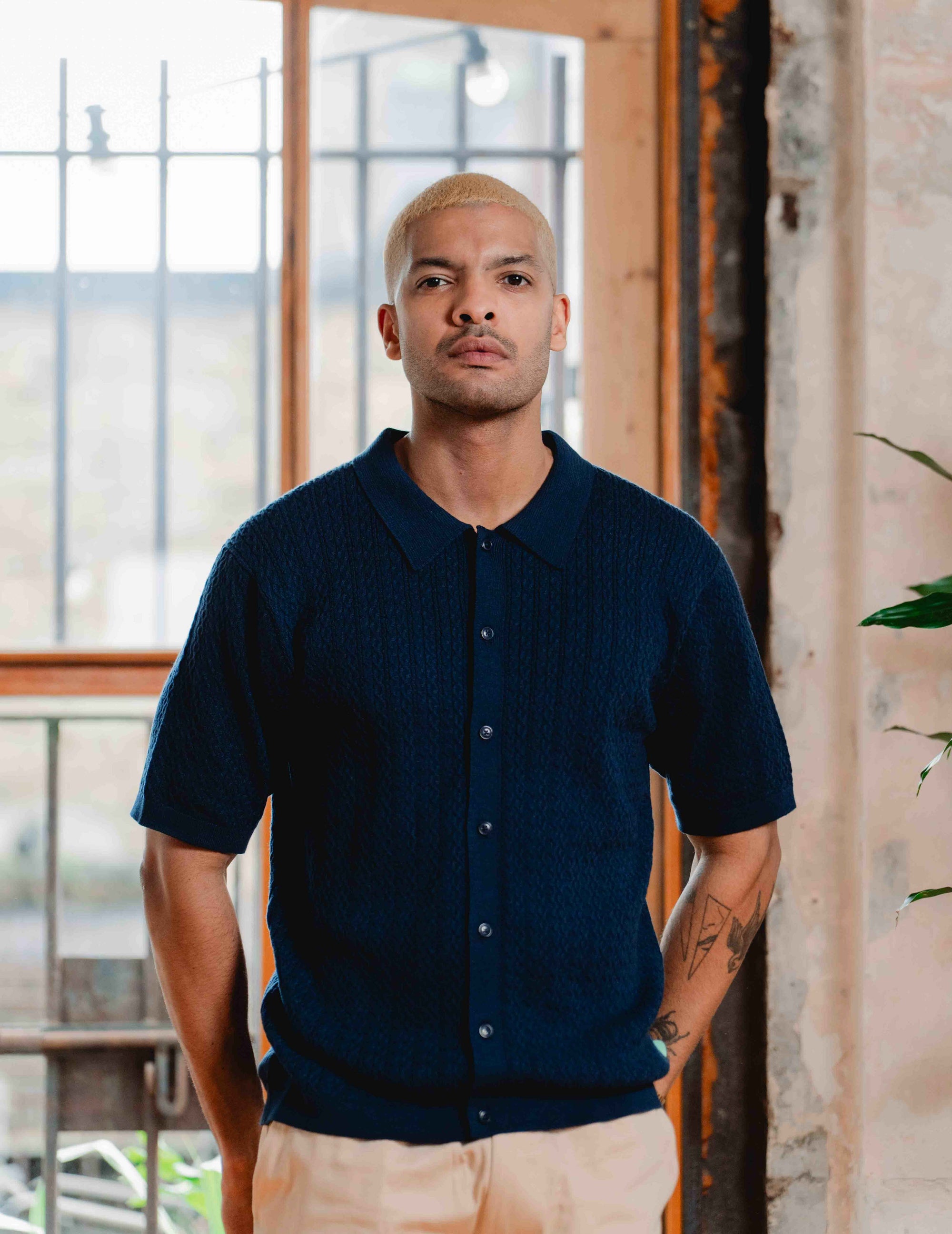 Fresh Knit Shirt - Navy