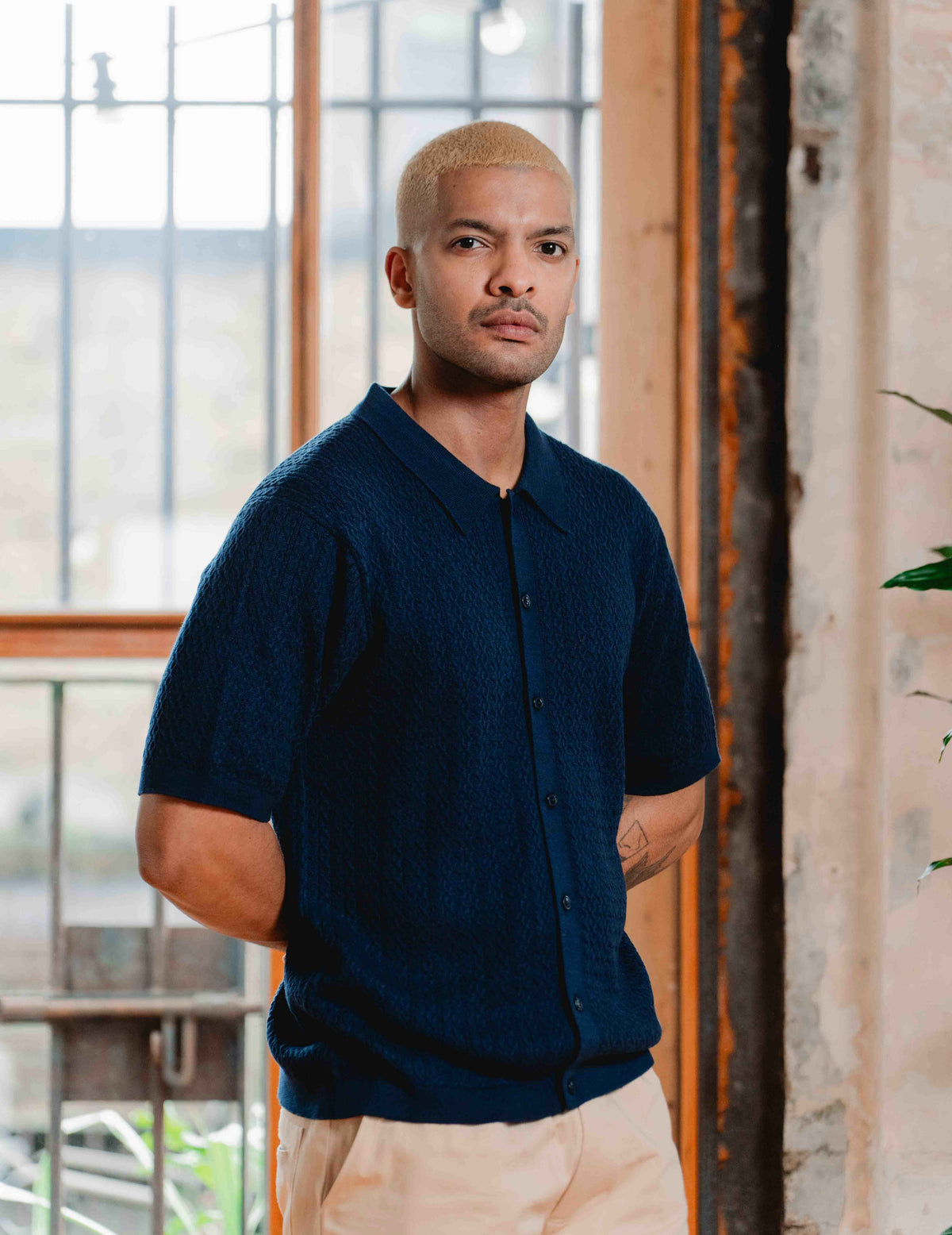 Fresh Knit Shirt - Navy