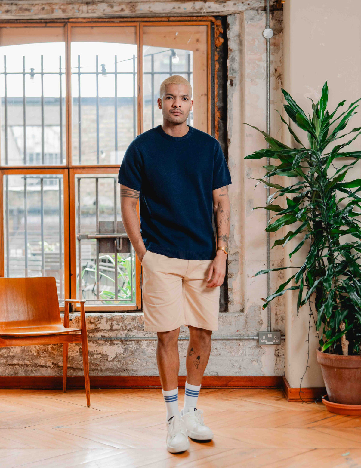 Fresh Knit Tee - Navy