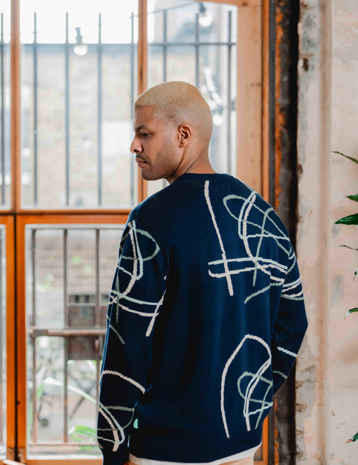 Fresh Knit - Navy Swirl