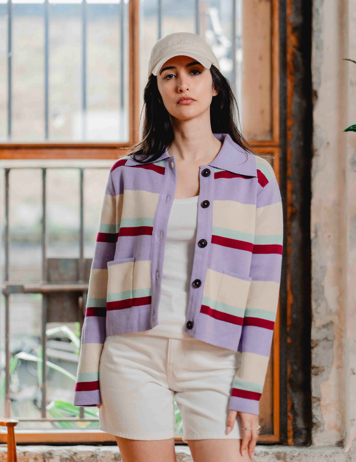 Anna Knit Cardigan - Stripe