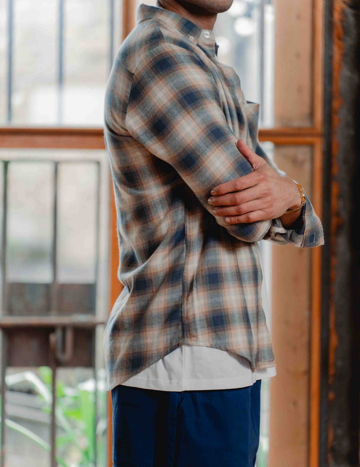 FC Flannel Check Shirt - Brown