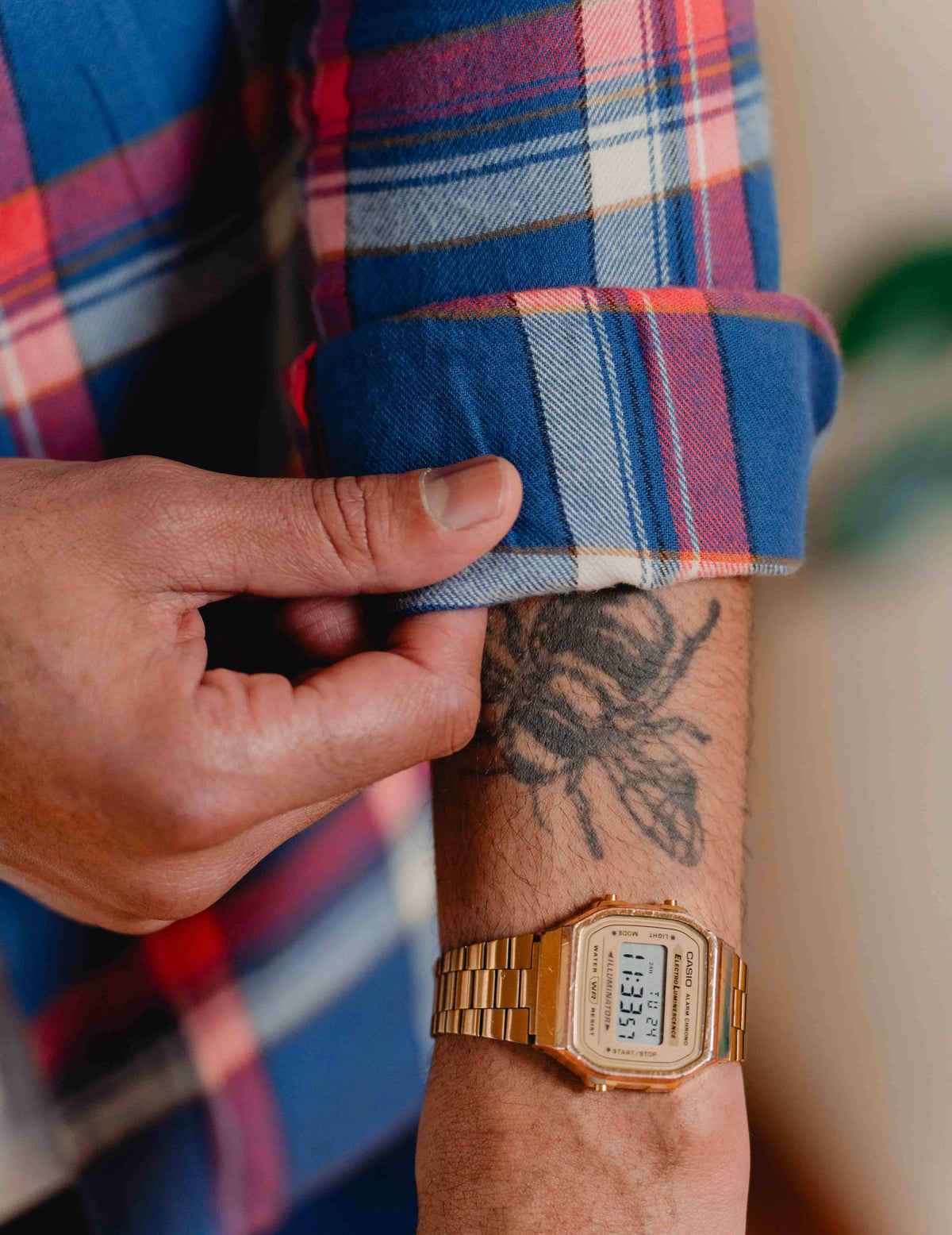 FC Flannel Check Shirt - Navy