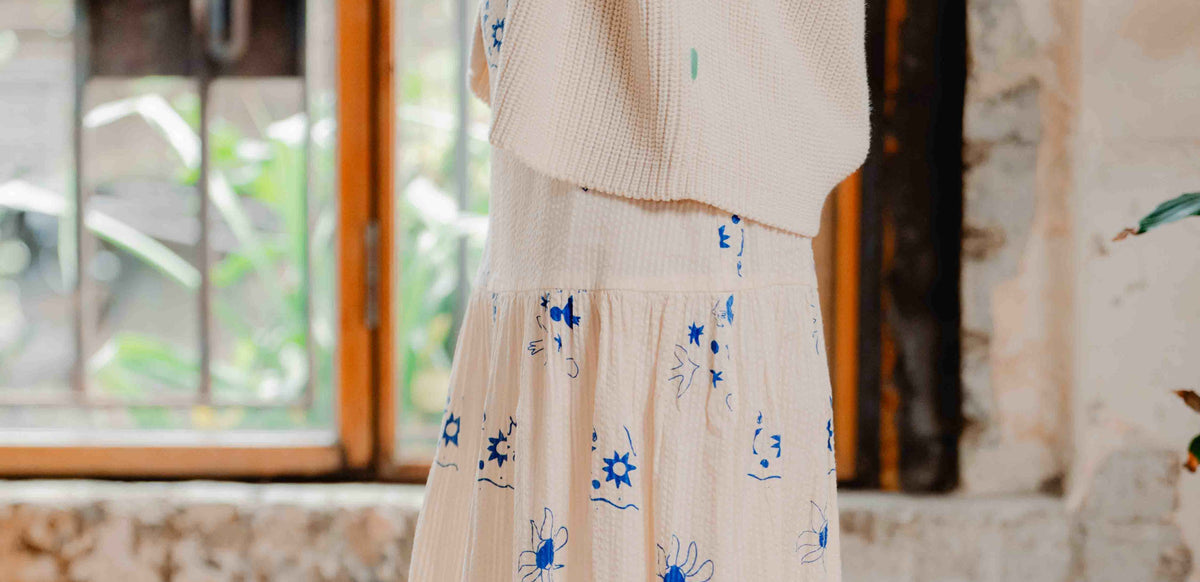 Indi Seersucker Skirt - Jasmine