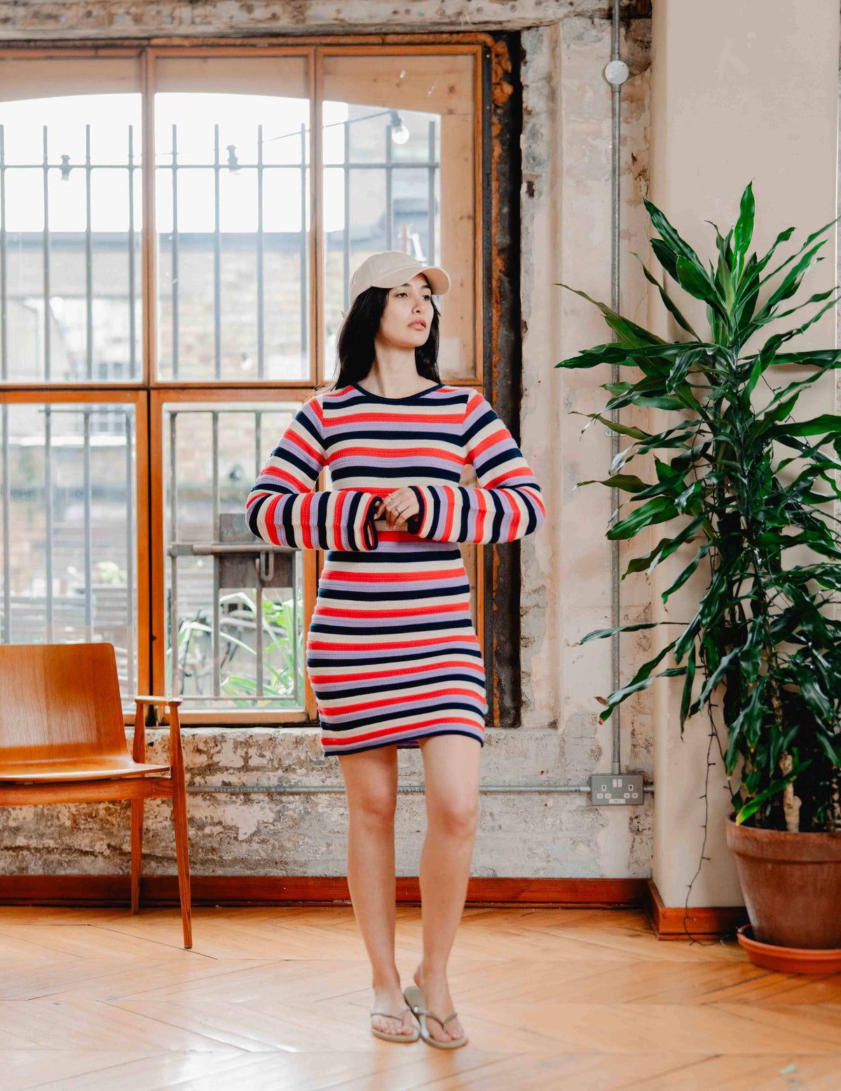 Fresh Knit Dress - Stripe