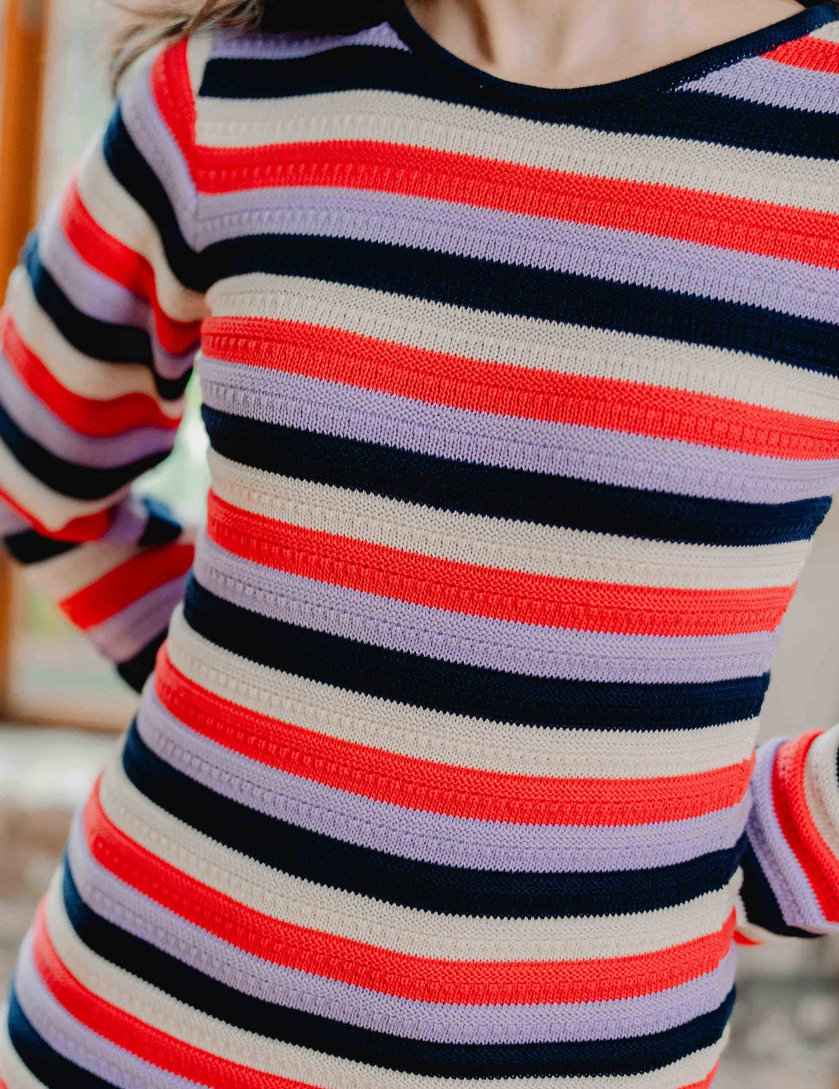 Fresh Knit Dress - Stripe