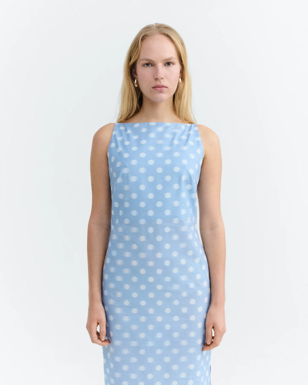 PUNTETS BLUE SUNNIVA DRESS